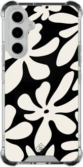 Casimoda Samsung Galaxy A54 shockproof hoesje - Noir bloom Zwart