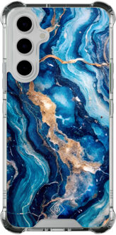 Casimoda Samsung Galaxy A54 shockproof hoesje - Ocean marble Blauw
