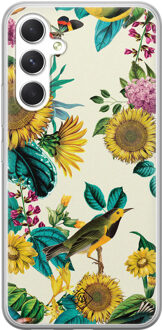 Casimoda Samsung Galaxy A54 siliconen hoesje - Sunflowers Geel
