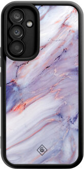 Casimoda Samsung Galaxy A54 zwarte case - Marmer paars