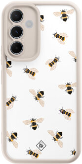 Casimoda Samsung Galaxy A55 beige case - Bee happy Bruin/beige