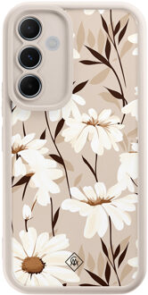 Casimoda Samsung Galaxy A55 beige case - In bloom Bruin/beige