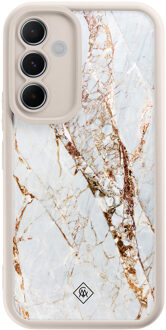 Casimoda Samsung Galaxy A55 beige case - Marmer goud Goudkleurig