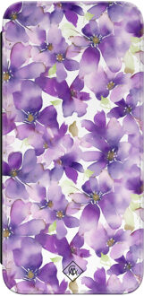 Casimoda Samsung Galaxy A55 flipcase - Floral violet Paars