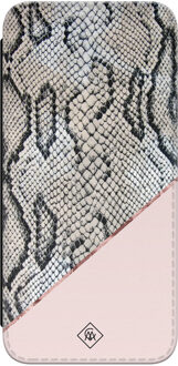 Casimoda Samsung Galaxy A55 flipcase - Snake print roze Paars