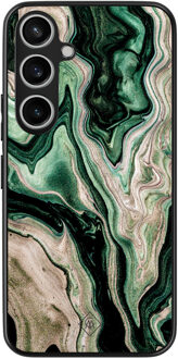 Casimoda Samsung Galaxy A55 hoesje - Green waves Groen