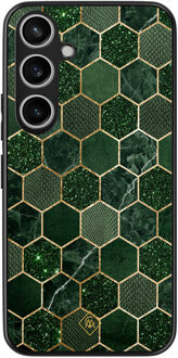 Casimoda Samsung Galaxy A55 hoesje - Kubus groen