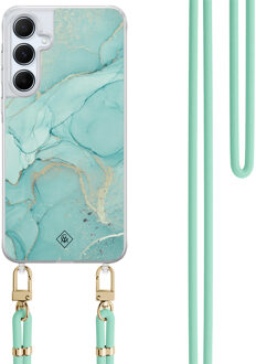 Casimoda Samsung Galaxy A55 hoesje met mint koord - Touch of mint