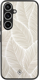 Casimoda Samsung Galaxy A55 hoesje - Palmy leaves beige Bruin/beige