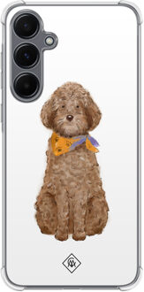 Casimoda Samsung Galaxy A55 shockproof hoesje - Labradoodle Bruin/beige