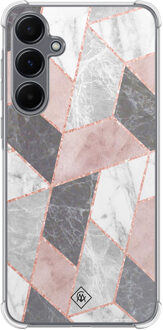 Casimoda Samsung Galaxy A55 shockproof hoesje - Stone grid Roze