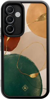 Casimoda Samsung Galaxy A55 zwarte case - Earthy luxe Multi
