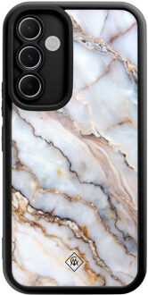 Casimoda Samsung Galaxy A55 zwarte case - Marble dream Multi