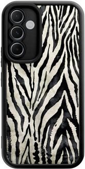 Casimoda Samsung Galaxy A55 zwarte case - Zebra safari