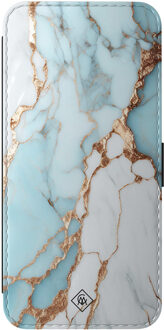 Casimoda Samsung Galaxy A56 flipcase - Marmer lichtblauw