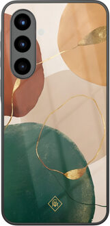 Casimoda Samsung Galaxy A56 glazen hardcase - Earthy luxe Multi