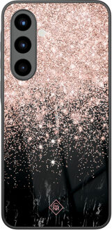 Casimoda Samsung Galaxy A56 glazen hardcase - Marmer twist Rosekleurig