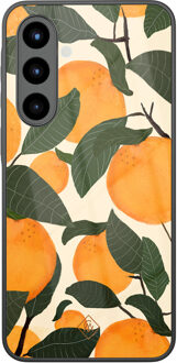 Casimoda Samsung Galaxy A56 glazen hardcase - Orange garden Multi