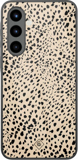 Casimoda Samsung Galaxy A56 glazen hardcase - Spot on Bruin/beige