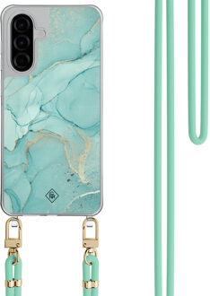 Casimoda Samsung Galaxy A56 hoesje met mint koord - Touch of mint Paars