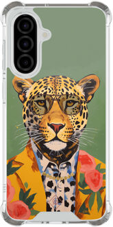 Casimoda Samsung Galaxy A56 shockproof hoesje - Luipaard hipster Groen