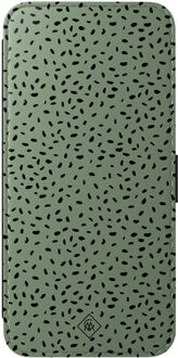 Casimoda Samsung Galaxy A57 flipcase - Green confetti Groen
