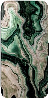 Casimoda Samsung Galaxy A57 flipcase - Green waves Groen