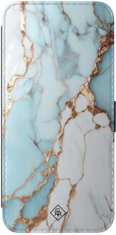 Casimoda Samsung Galaxy A57 flipcase - Marmer lichtblauw