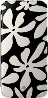 Casimoda Samsung Galaxy A57 flipcase - Noir bloom Zwart