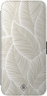 Casimoda Samsung Galaxy A57 flipcase - Palm leaves beige Bruin/beige