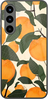 Casimoda Samsung Galaxy A57 glazen hardcase - Orange garden Multi