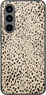 Casimoda Samsung Galaxy A57 glazen hardcase - Spot on Bruin/beige