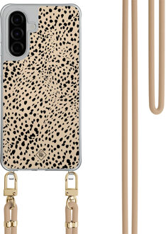 Casimoda Samsung Galaxy A57 hoesje met beige koord - Spot on Bruin/beige