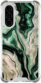 Casimoda Samsung Galaxy A57 shockproof hoesje - Green waves Groen