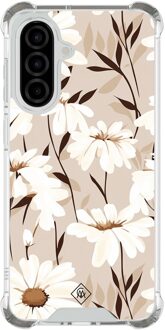 Casimoda Samsung Galaxy A57 shockproof hoesje - In bloom Bruin/beige
