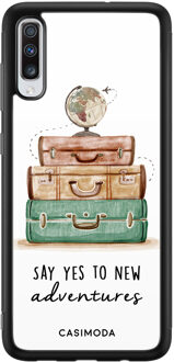 Casimoda Samsung Galaxy A70 hoesje - Wanderlust Multi