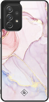 Casimoda Samsung Galaxy A72 glazen hardcase - Purple sky Roze