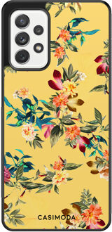 Casimoda Samsung Galaxy A72 hoesje - Florals for days Geel
