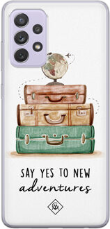 Casimoda Samsung Galaxy A72 siliconen hoesje - Let's get lost Multi