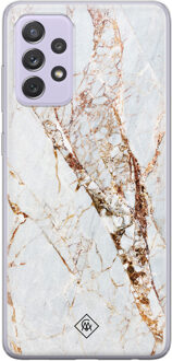 Casimoda Samsung Galaxy A72 siliconen hoesje - Marmer goud Goudkleurig