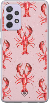 Casimoda Samsung Galaxy A72 siliconen telefoonhoesje - Lobster all the way Roze