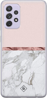Casimoda Samsung Galaxy A72 siliconen telefoonhoesje - Rose all day Roze