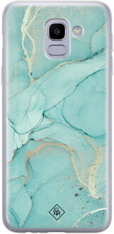Casimoda Samsung Galaxy J6 (2018) siliconen hoesje - Touch of mint