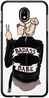 Casimoda Samsung Galaxy J7 2017 hoesje - Badass girl Multi