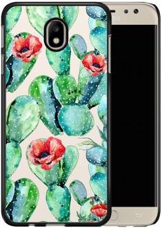 Casimoda Samsung Galaxy J7 2017 hoesje - Cactus crush Rood, Groen