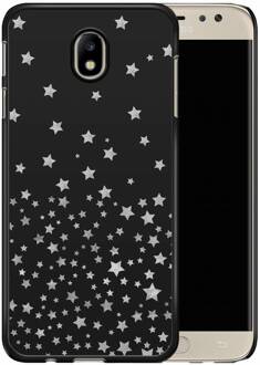 Casimoda Samsung Galaxy J7 2017 hoesje - Falling stars Zwart