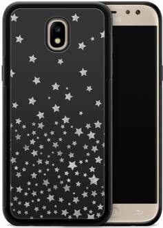 Casimoda Samsung Galaxy J7 2017 hoesje - Falling stars Zwart