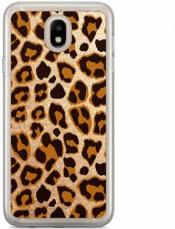 Casimoda Samsung Galaxy J7 2017 siliconen hoesje - Luipaard print Blauw