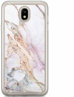 Casimoda Samsung Galaxy J7 2017 siliconen hoesje - Parelmoer marmer Multi
