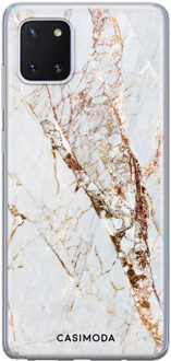 Casimoda Samsung Galaxy Note 10 Lite siliconen hoesje - Marmer goud Goudkleurig